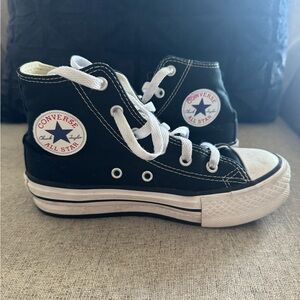 Converse Kids Lift Platform High-Top Sneakers - Black and White